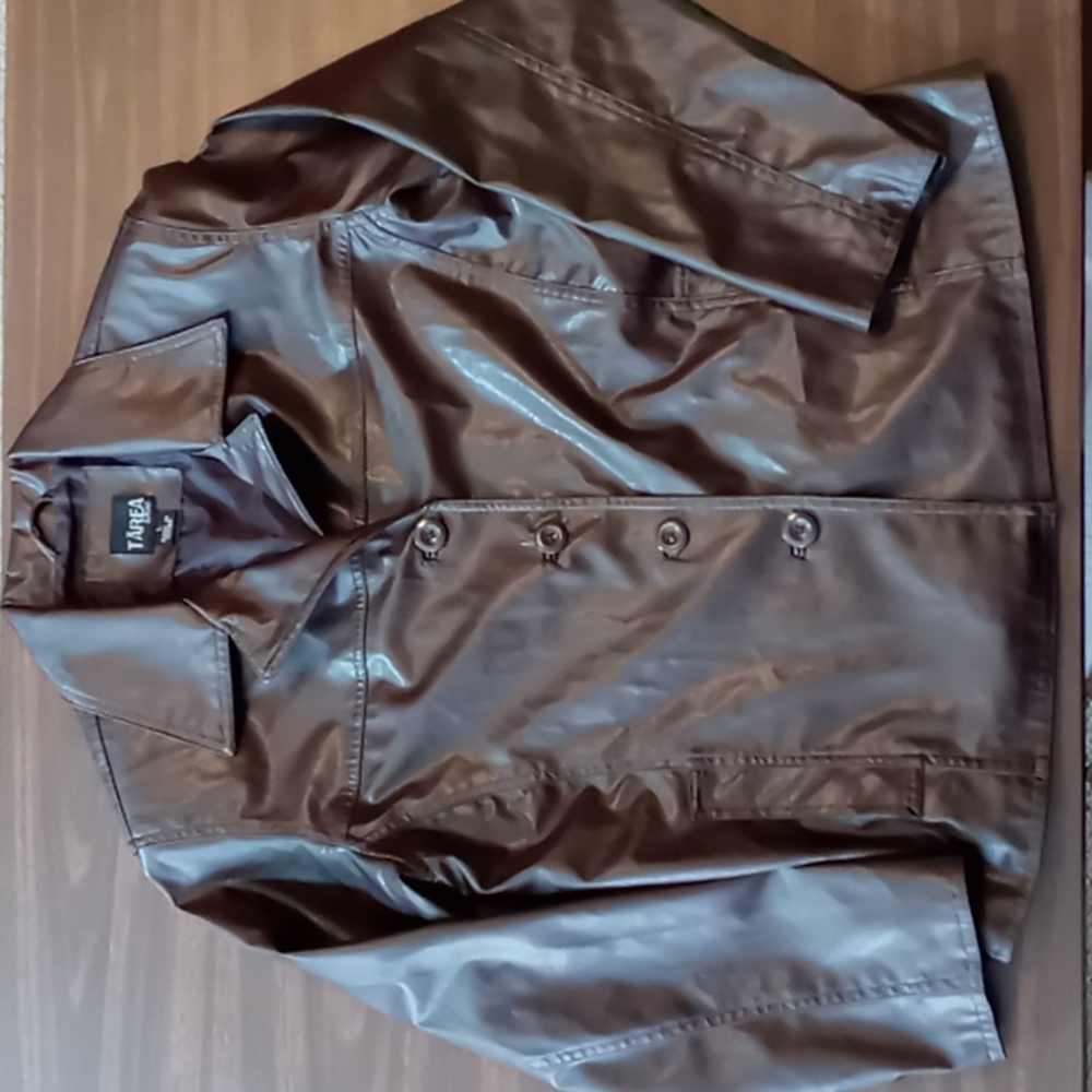 Tarea by Rue21 Brown Faux Leather Jacket L
